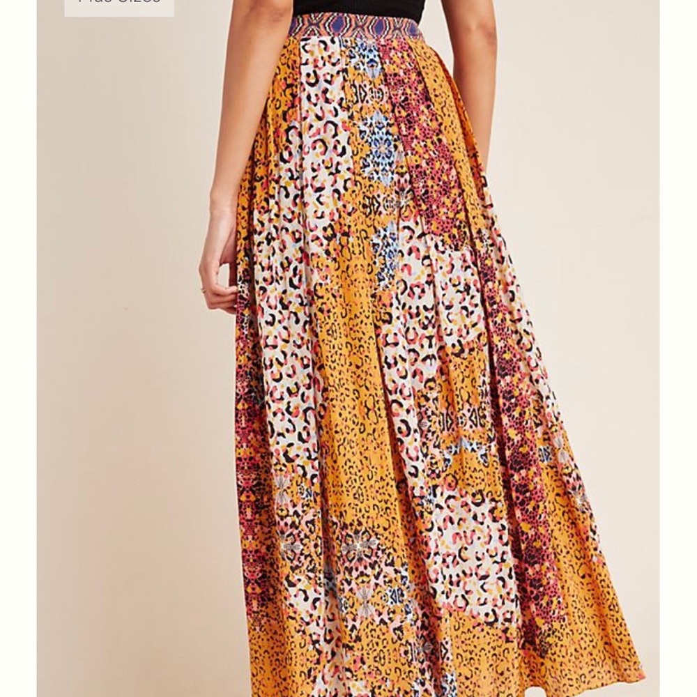 NWT! ANTHROPOLOGIE Panthers Maxi Skirt - Picture 4 of 9